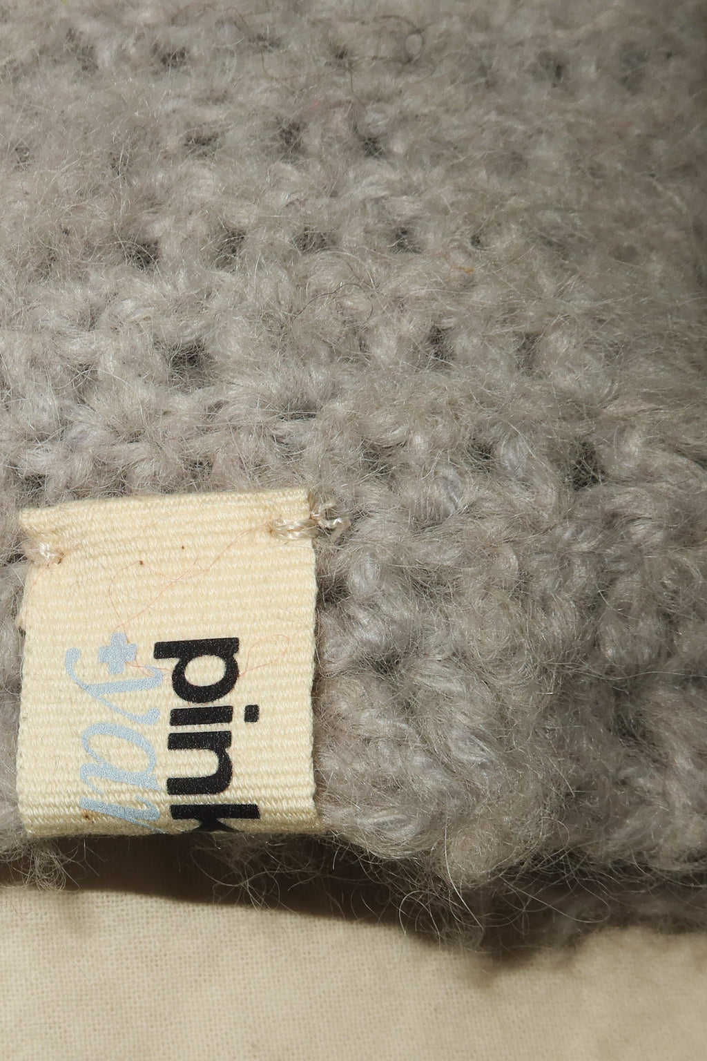 Cat Ears Beanie Mohair Mouse Grey