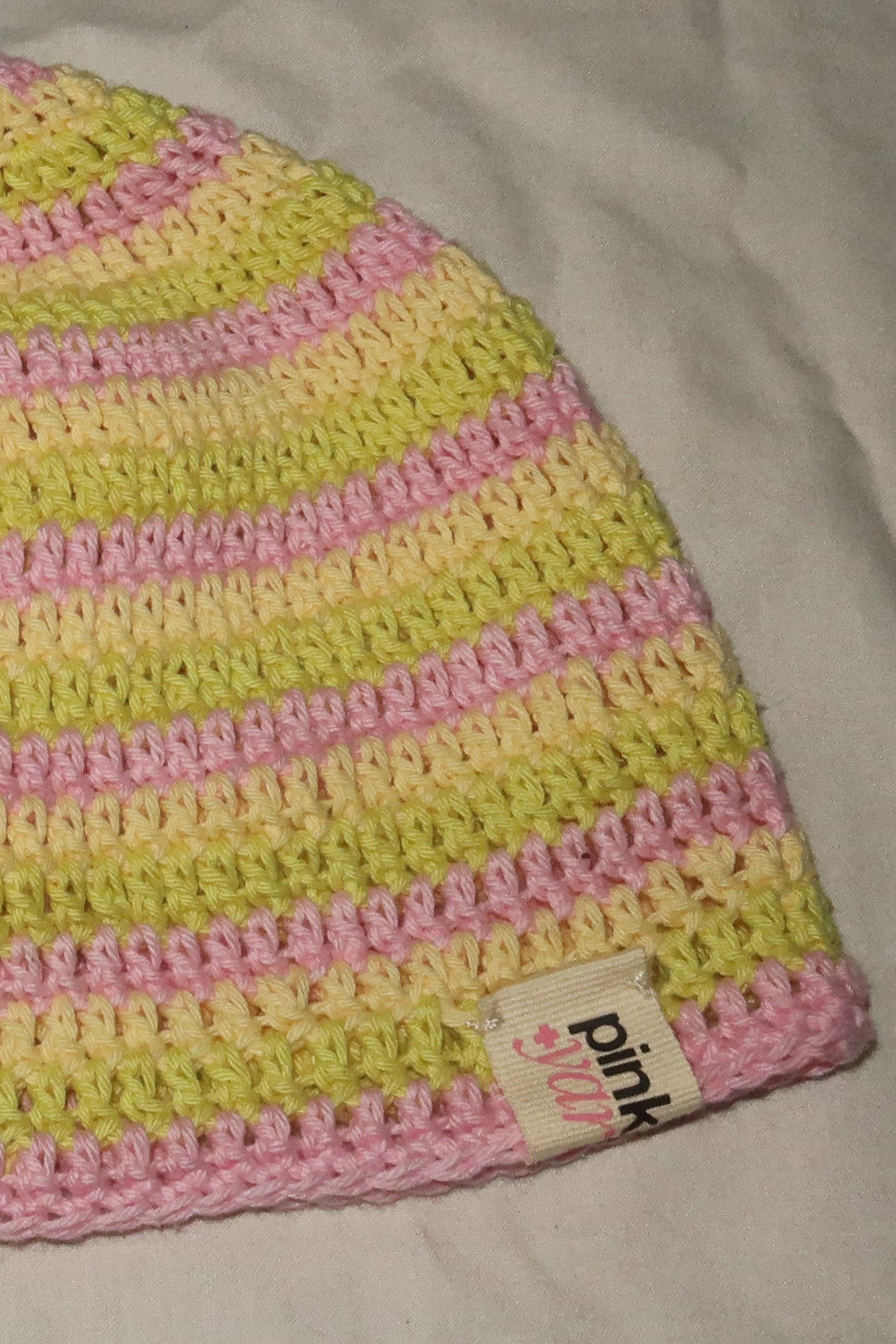 Classic Striped Beanie Multi Pastel
