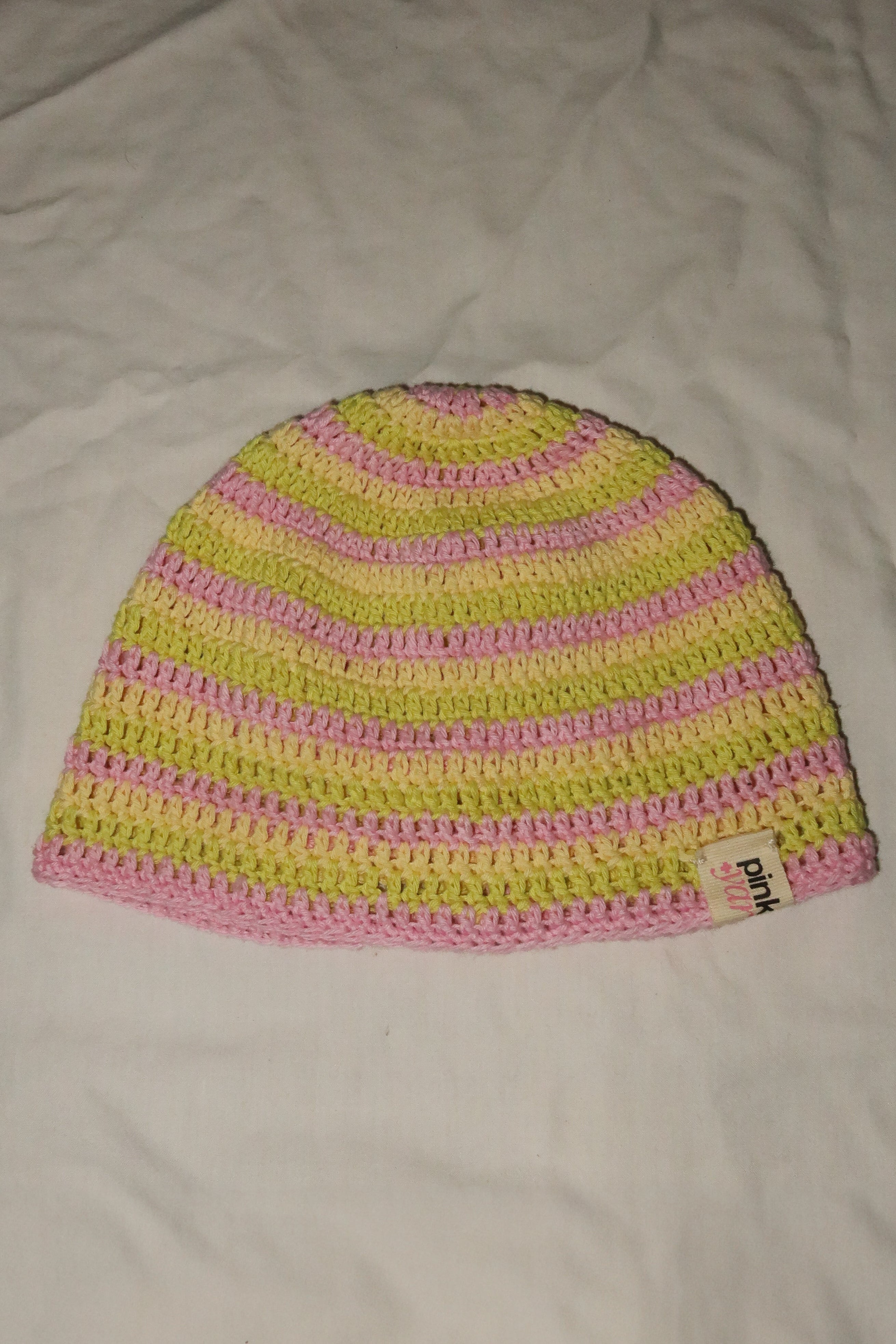 Classic Striped Beanie Multi Pastel