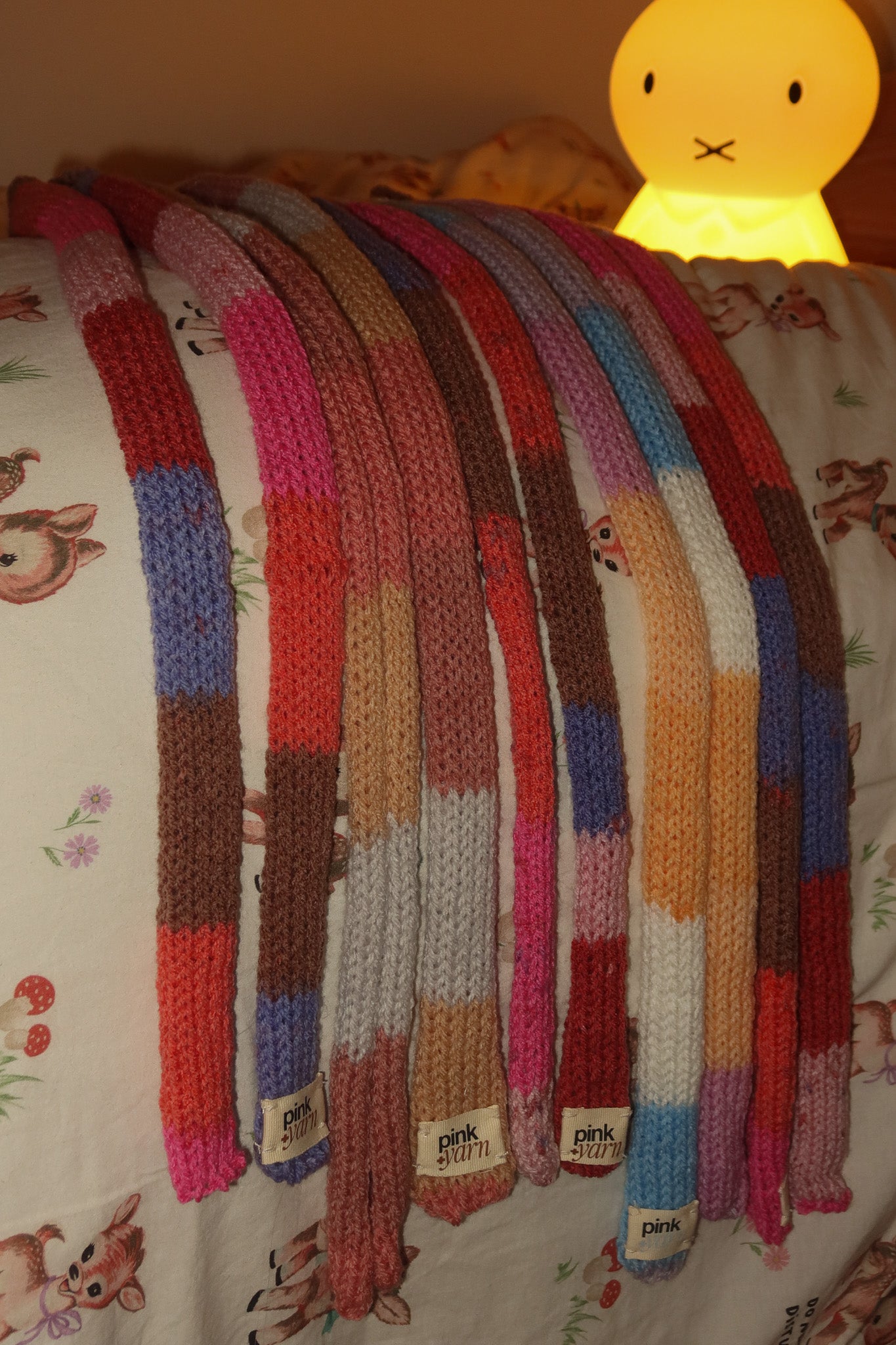 Tiny Scarf - Striped Peach Mist