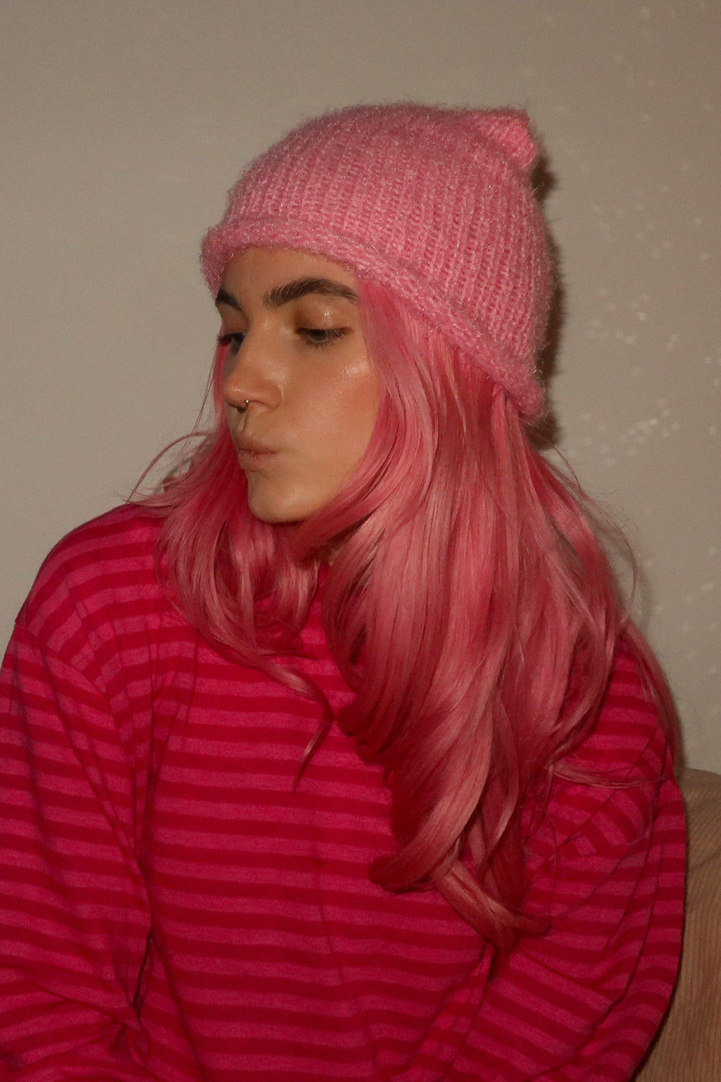Cat Ears Beanie - Extra soft Pink