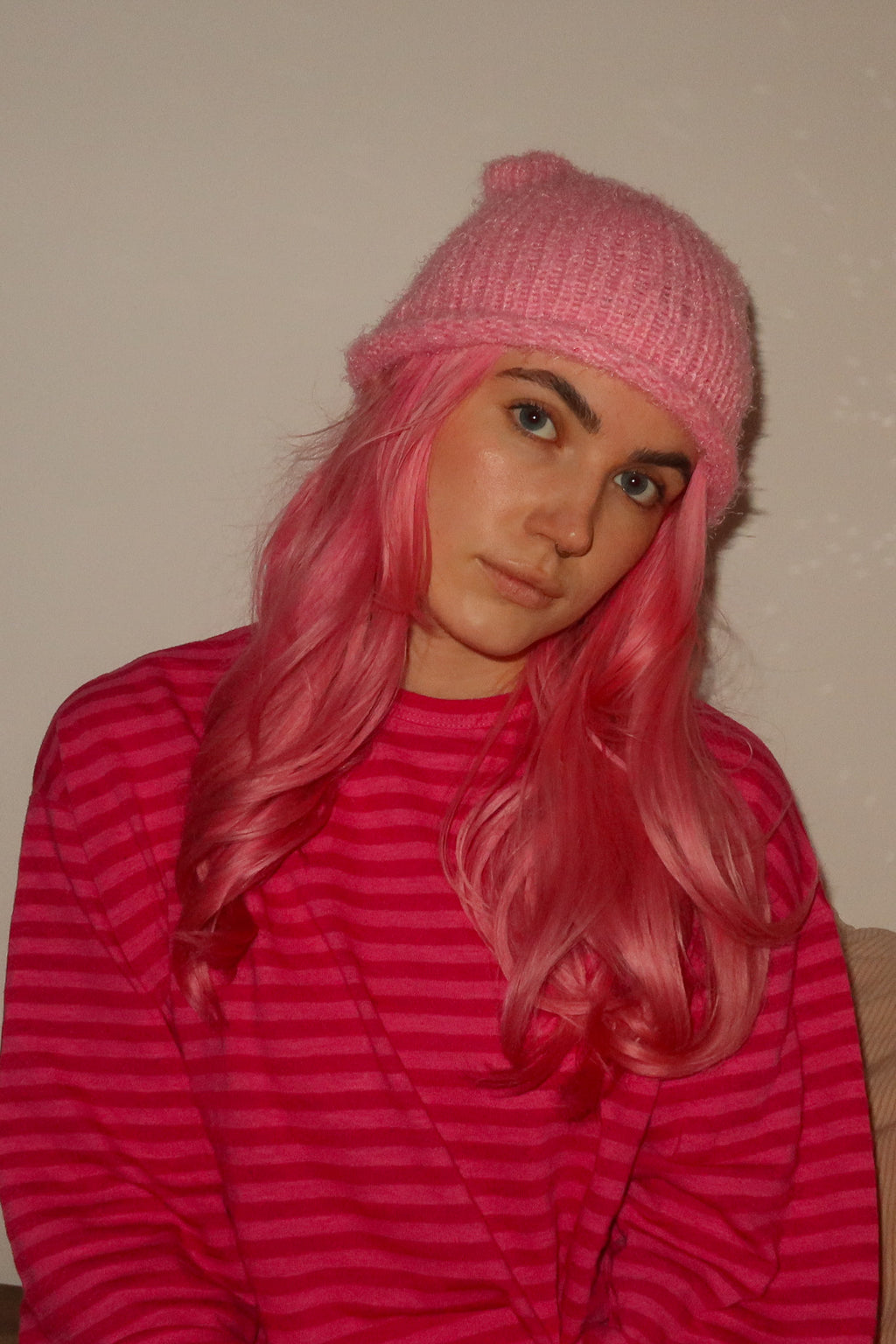 Cat Ears Beanie - Extra soft Pink